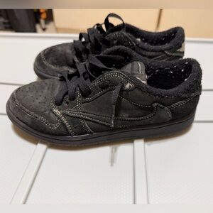 Jordan 1 OG SP x Travis Scott Cactus Jack Low Black Phantom sneakers 2.5Y